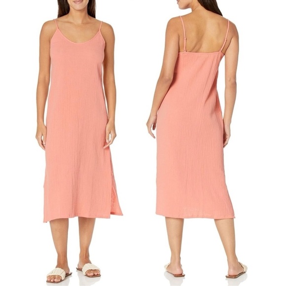 UGG Women’s Aubriella Gauze Peach Sundress - Picture 1 of 16
